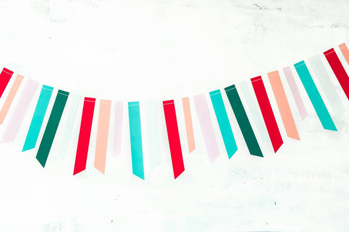 Fa La La Christmas Ticker Tape Banner