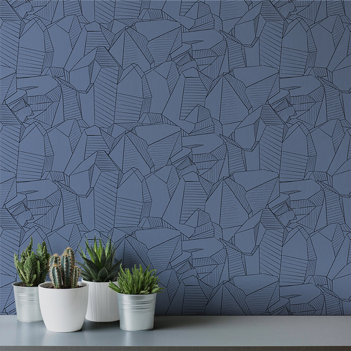 Facets - Crystal <br> Wallpaper - The Detroit Wallpaper Co.