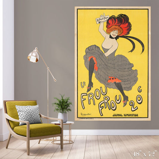 Frou Frou Colossal Art Print - Trendy Custom Wallpaper | Contemporary Wallpaper Designs | The Detroit Wallpaper Co.