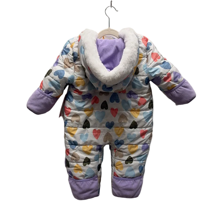 Full Body Hooded Bunting Suit/ Hearts