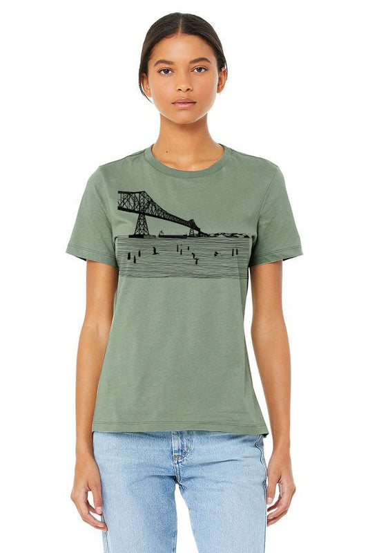 Gateway to the Sea Women's Crew Tee Shirt, Ladies T-shirt
