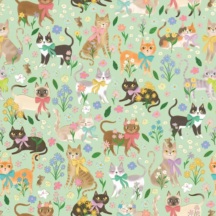 Gift Wrap - Caturday (Recycled Fiber) - Jewelry Roll