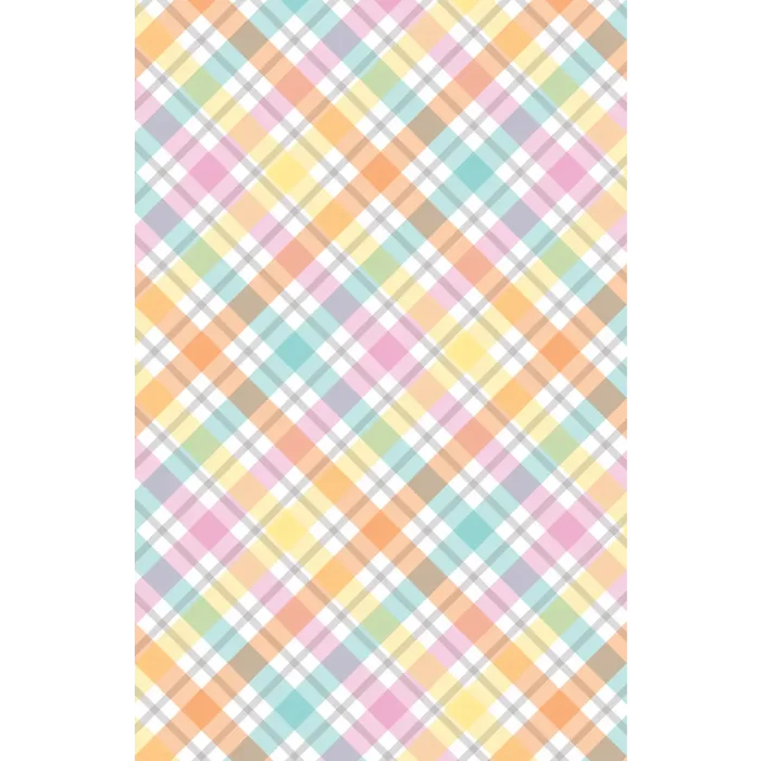 Gift Wrap - GW-9545 Spring Diagonal Plaid - Jewelry Roll
