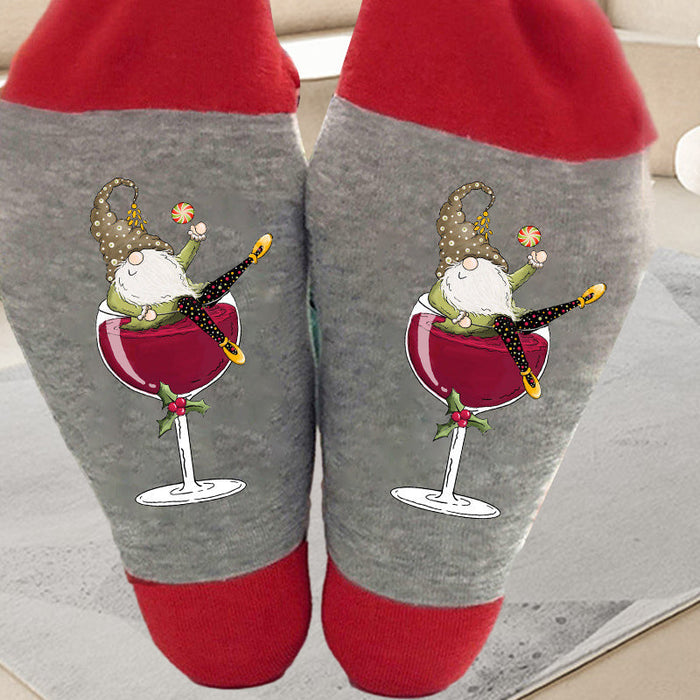 GREY RED / 1 pair