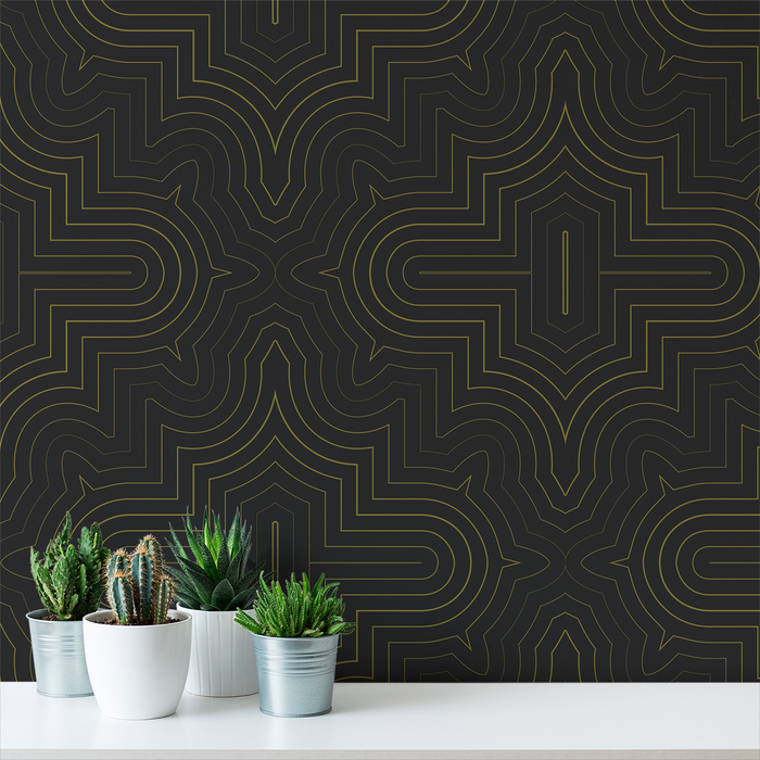 Goldrush - Disco - Trendy Custom Wallpaper | Contemporary Wallpaper Designs | The Detroit Wallpaper Co.