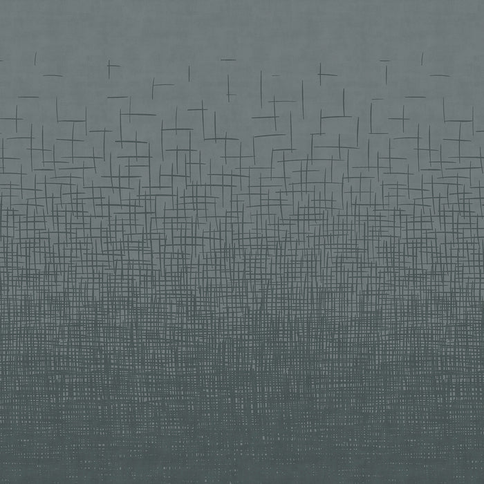 Hatched Ombré - Stormy <br> Wallpaper - The Detroit Wallpaper Co.