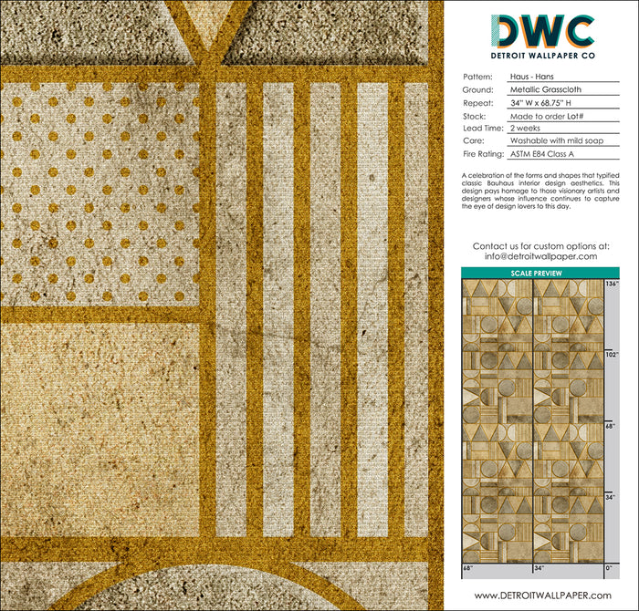Haus - Hans Grasscloth Wallpaper