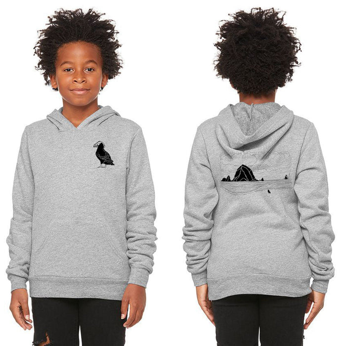 Haystack Humpback - Youth Pullover Hoodie - Athletic Heather