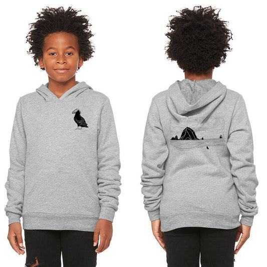 Haystack Humpback - Youth Pullover Hoodie - Athletic Heather