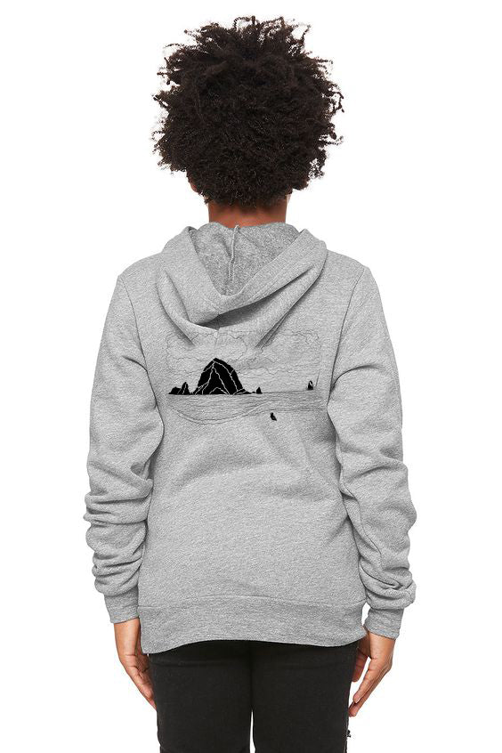 Haystack Humpback - Youth Pullover Hoodie - Athletic Heather