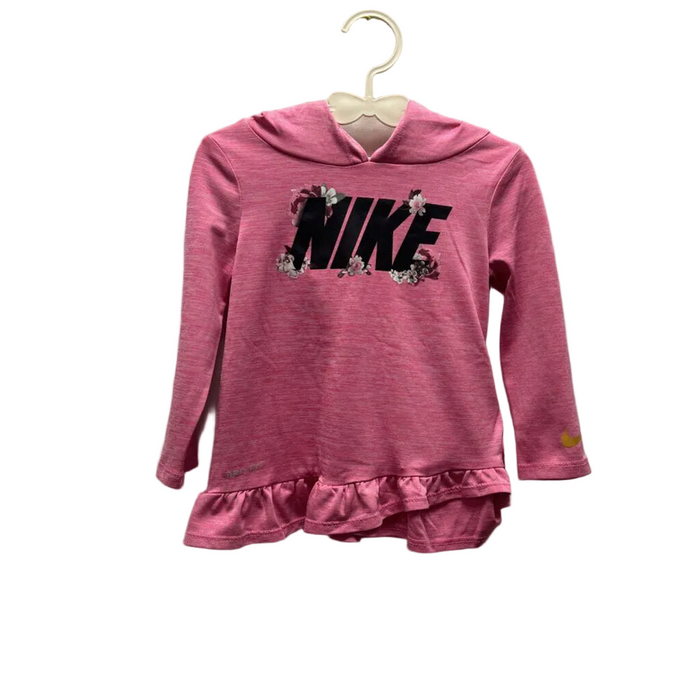 Hooded LS Shirt / Nike Decal + Flowers