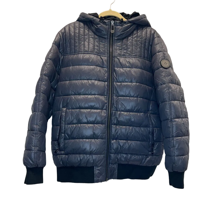 Hooded Puffer Bomber Insulated Coat