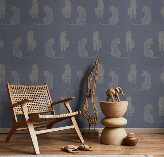Hunter - Restrain Grasscloth Wallpaper - The Detroit Wallpaper Co.