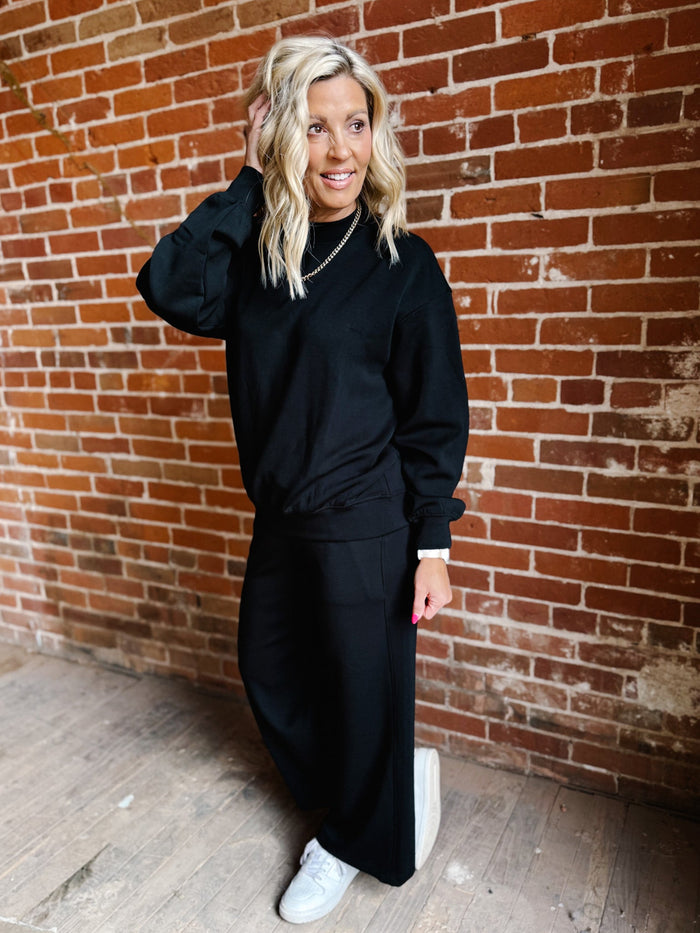 I Feel Good Scuba Pullover, Black