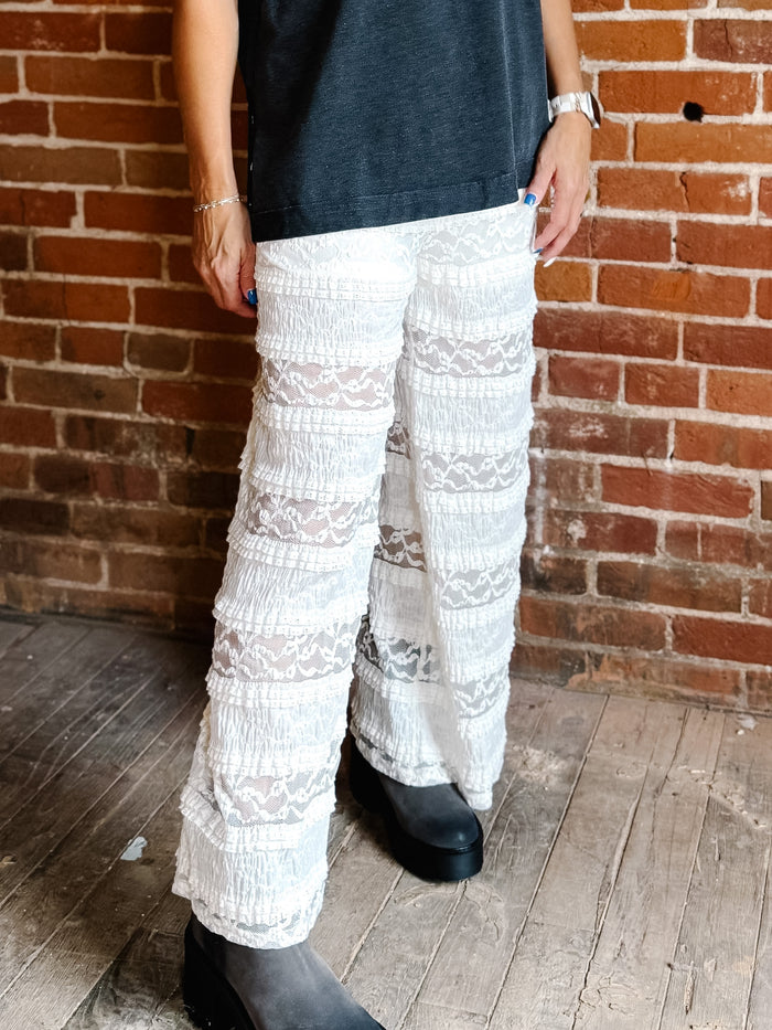 Lace & Grace Wide Leg Pants