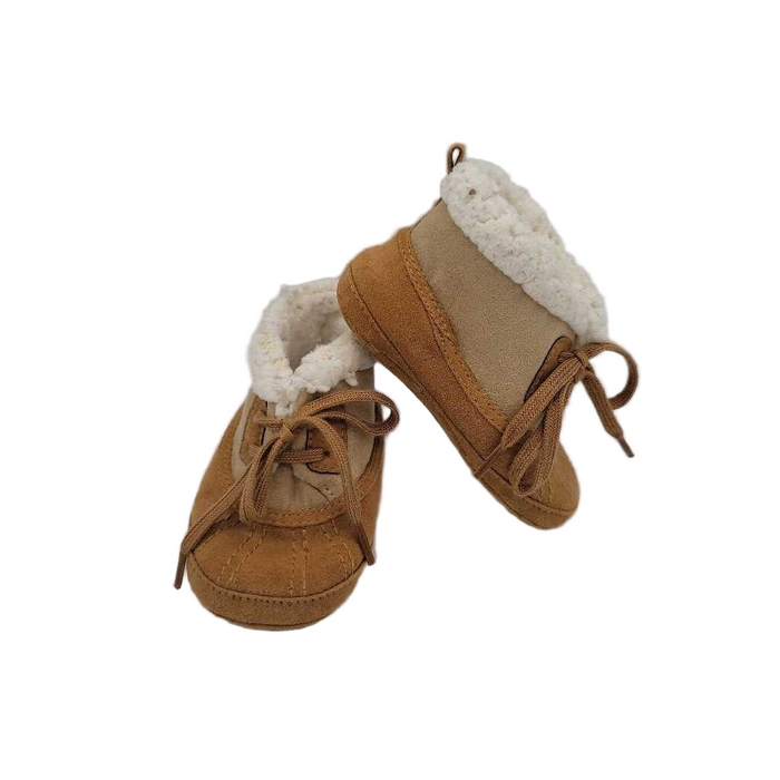 Lace Up Soft Sole Boots / Fleece Lined
