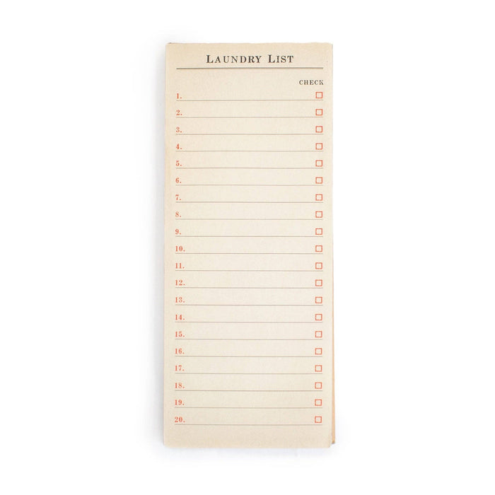 Laundry List