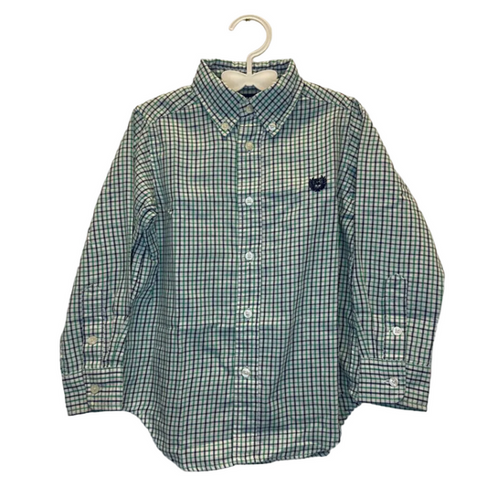 LS Collared Button Down / Plaid