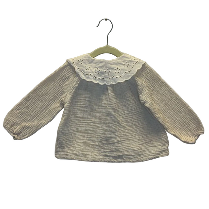 LS Crochet Collar Blouse