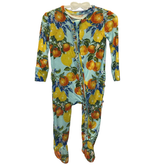 LS Footed Onesie / Lemons