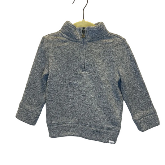 LS Qtr Zip Sweater