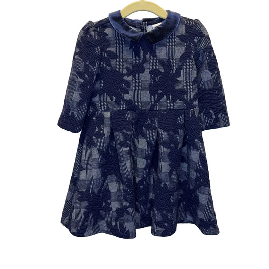 LS Stretch Dress/ Peter Pan Collar