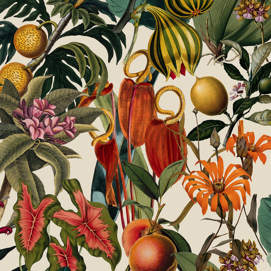 Lush - Cream <br> Wallpaper - The Detroit Wallpaper Co.