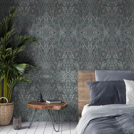 Maasai - Tapestry Grasscloth Wallpaper