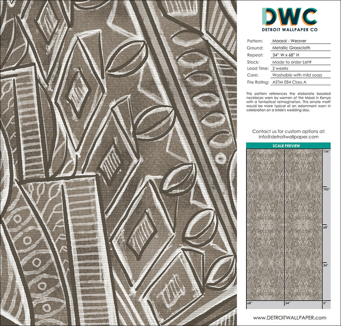 Maasai - Weaver Grasscloth Wallpaper