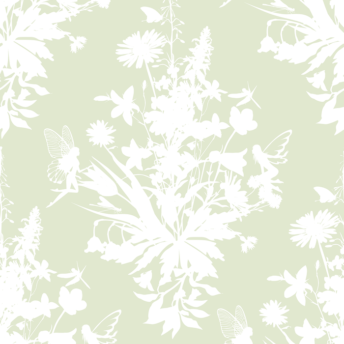 Madame Fairy - Garden - Trendy Custom Wallpaper | Contemporary Wallpaper Designs | The Detroit Wallpaper Co.