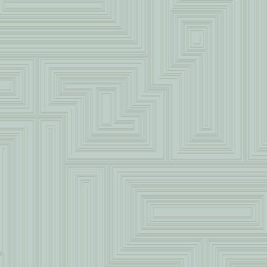 Maze - Rainwash <br> Wallpaper - The Detroit Wallpaper Co.
