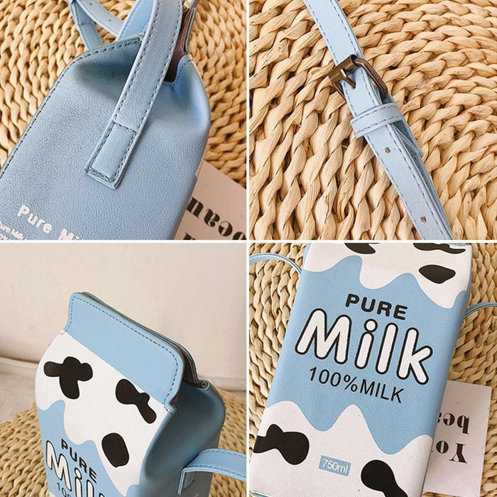 Merryferris™ Cute Milk Box Crossbody Bag / Casual Phone Purse