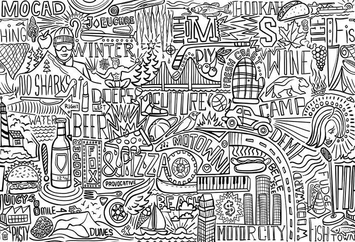 Michigan <br> Wallpaper Mural