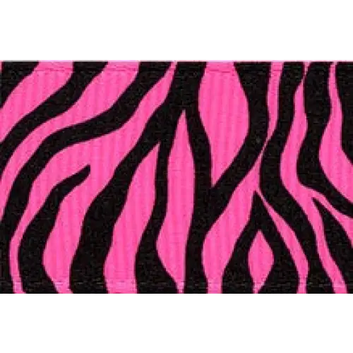 Neon Zebra Grosgrain Ribbon - Single Roll / 3/8’’ x 20
