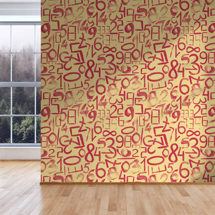 Numbers Game - Division <br> Heidelberg Project - Trendy Custom Wallpaper | Contemporary Wallpaper Designs | The Detroit Wallpaper Co.