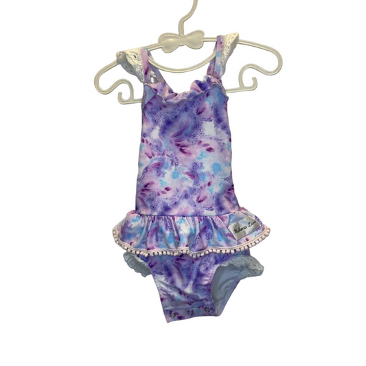 One Piece Bathing Suit / Lace Straps