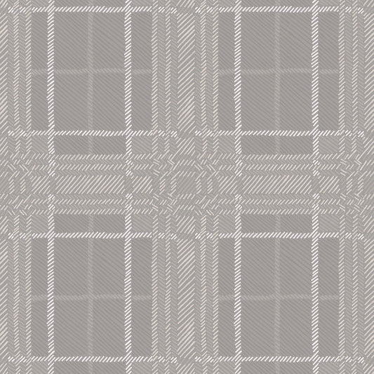 Painted Plaid - Creamy <br> Wallpaper - The Detroit Wallpaper Co.
