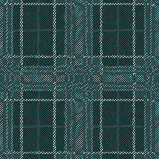 Painted Plaid - Demure <br> Wallpaper - The Detroit Wallpaper Co.