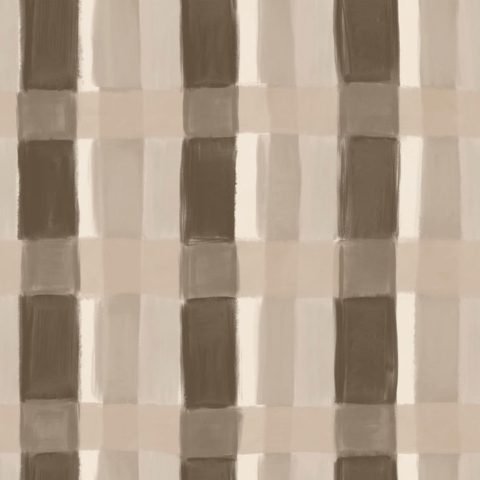 Painted Plaid -Tree Hugger <br> Wallpaper - The Detroit Wallpaper Co.