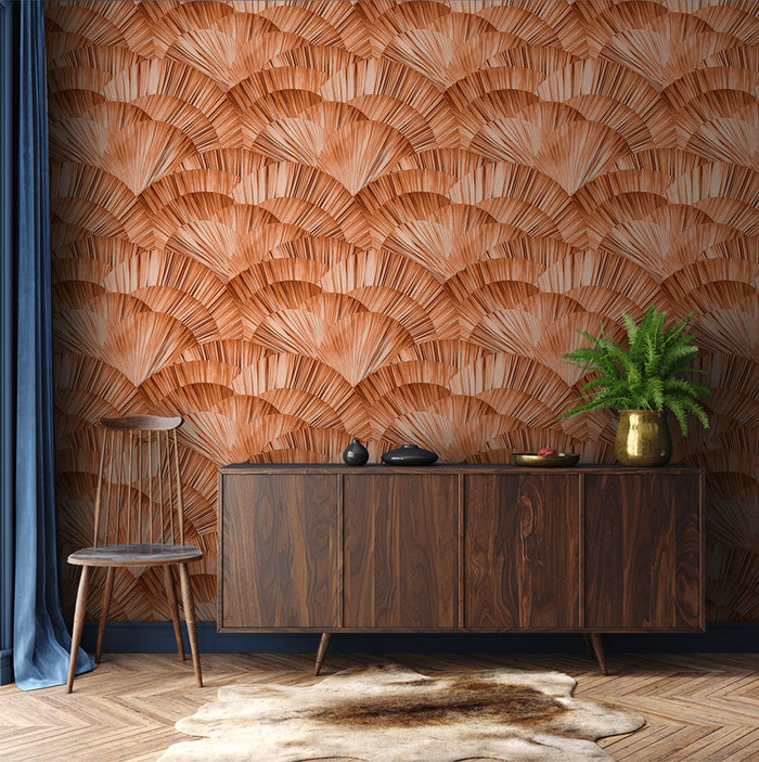 Panama - Penny <br> Grasscloth - The Detroit Wallpaper Co.