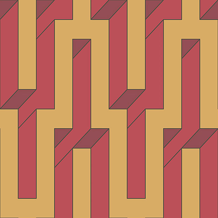 Pathfinder - Stepped <br> Wallpaper - The Detroit Wallpaper Co.