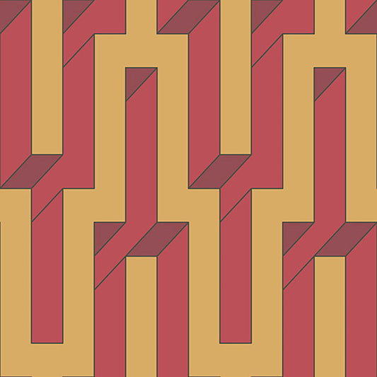 Pathfinder - Stepped <br> Wallpaper - The Detroit Wallpaper Co.