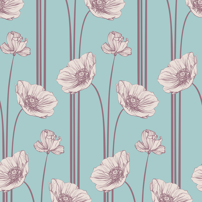Poppy - Confection - Trendy Custom Wallpaper | Contemporary Wallpaper Designs | The Detroit Wallpaper Co.