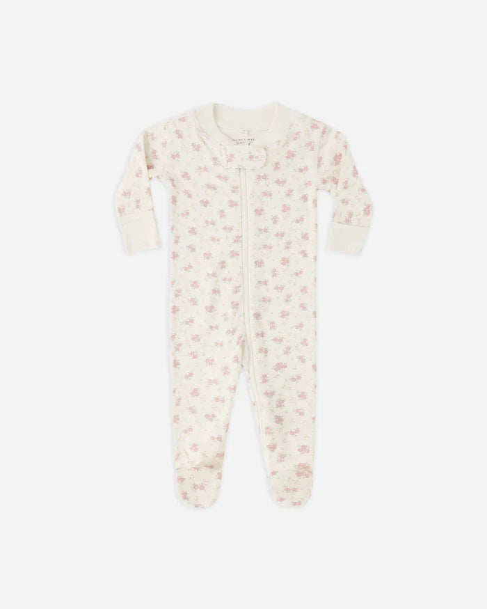 Quincy Mae – Zip Long Sleeve Sleeper Footie in Flower Field