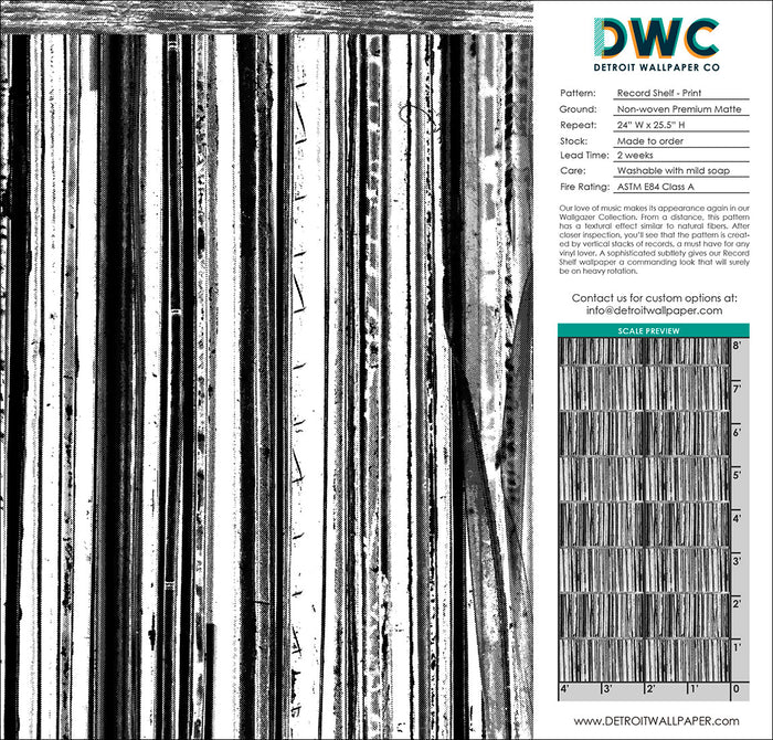 Record Shelf - Print <br> Wallpaper