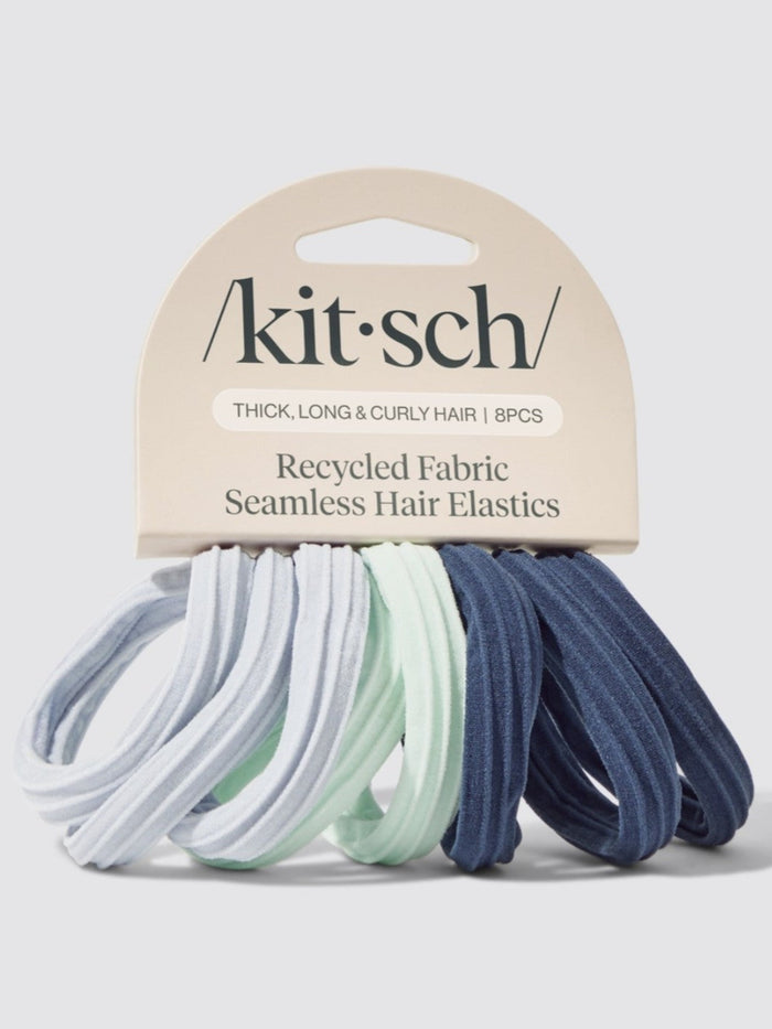 Recycled 8 Piece Seamless Hair Elastics, Garden Bouquet
