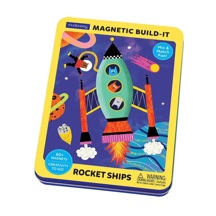 Rocket Ship Magnetic Build-It Set