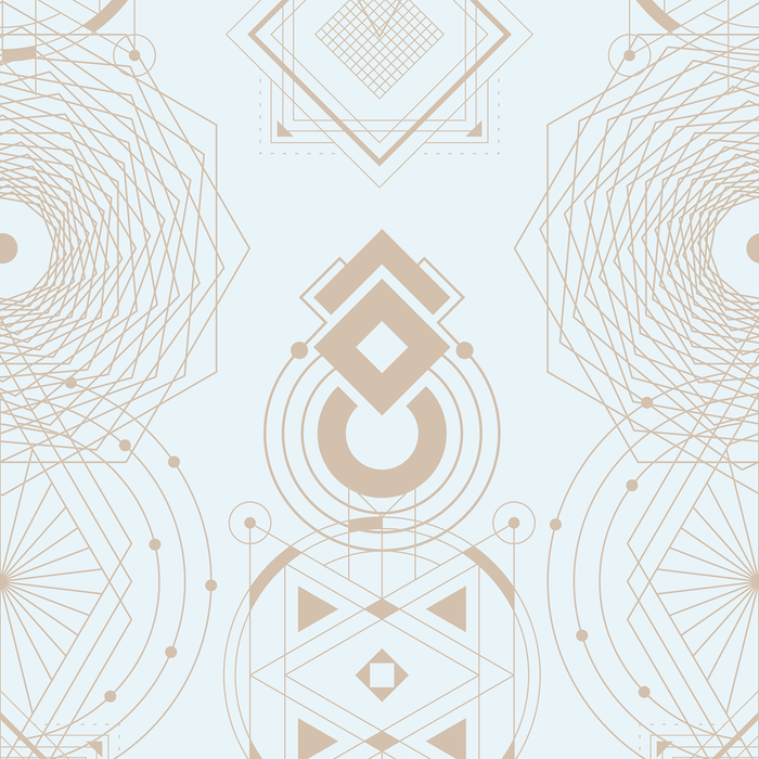 Sacred Geometry - Believe - Trendy Custom Wallpaper | Contemporary Wallpaper Designs | The Detroit Wallpaper Co.