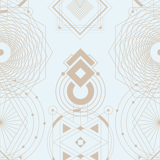 Sacred Geometry - Believe - Trendy Custom Wallpaper | Contemporary Wallpaper Designs | The Detroit Wallpaper Co.