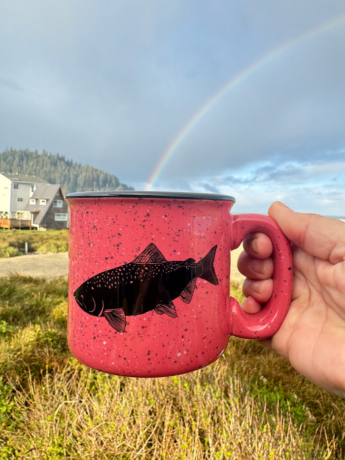 Salmon Coral 15oz Ceramic Campfire Mug